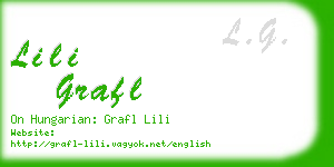 lili grafl business card